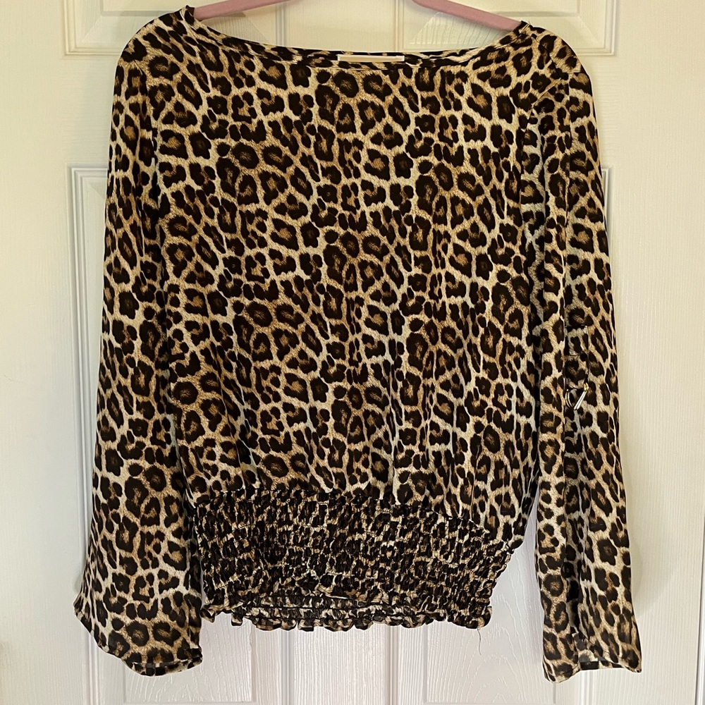 Michael Kors Leopard Blouse